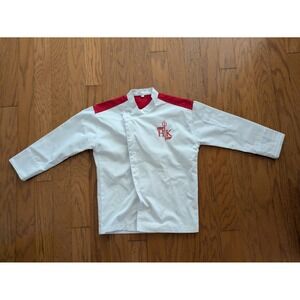 Gordon Ramsay Hell's Kitchen Caesars Palace Chef Coat White Red Mens Size M